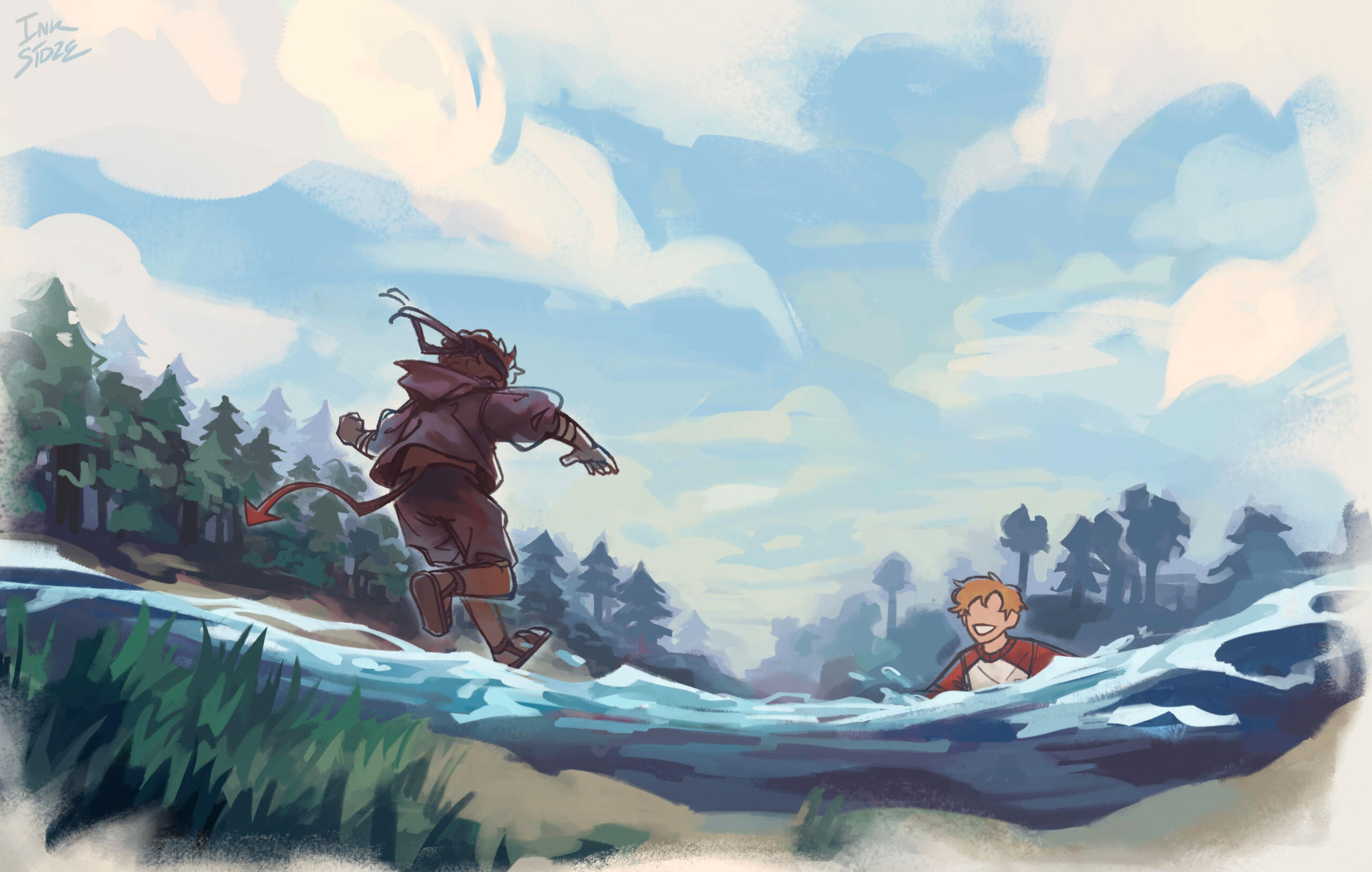 dsmp - lineless + lined characters